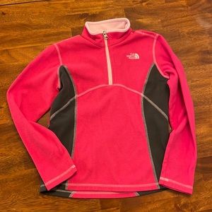 Girls North Face fleece top size M (10-12)